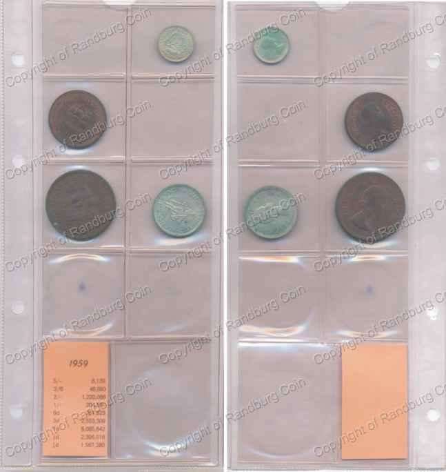 *#* 1959 SA Union Coins - as per images *#*