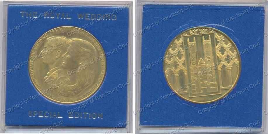 *#* 1986 Royal Wedding Andrew and Sarah Bronze Medallion *#*