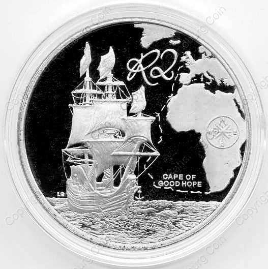 *#* 2009 SA Silver 1oz R2 Proof Maritime History Mintage 2 000 - coin ONLY in a scratched capsule*#*
