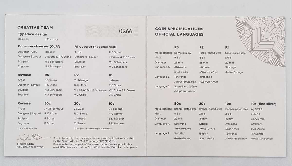 *#* NEW! 2024 SA Short Proof Set with Silver 1oz Bee depicting the new 10 cent - Mintage Pending *#*