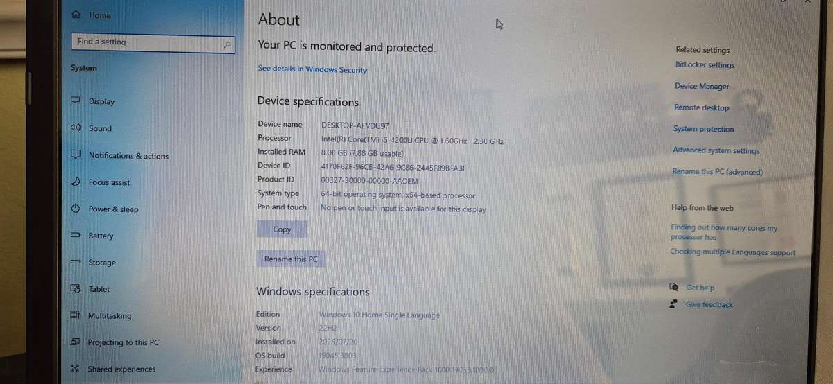 DELL INSPIRON 3537 i5 LAPTOP