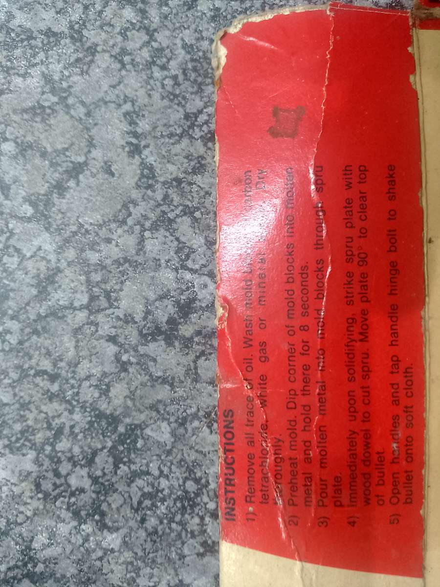 DOUBLE CAVITY LEE BULLET MOLD