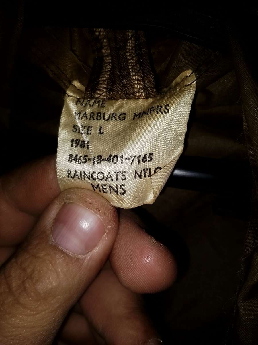 SADF RAIN COAT SIZE LARGE ISSUE 1981 EXCELLENT CONDITION