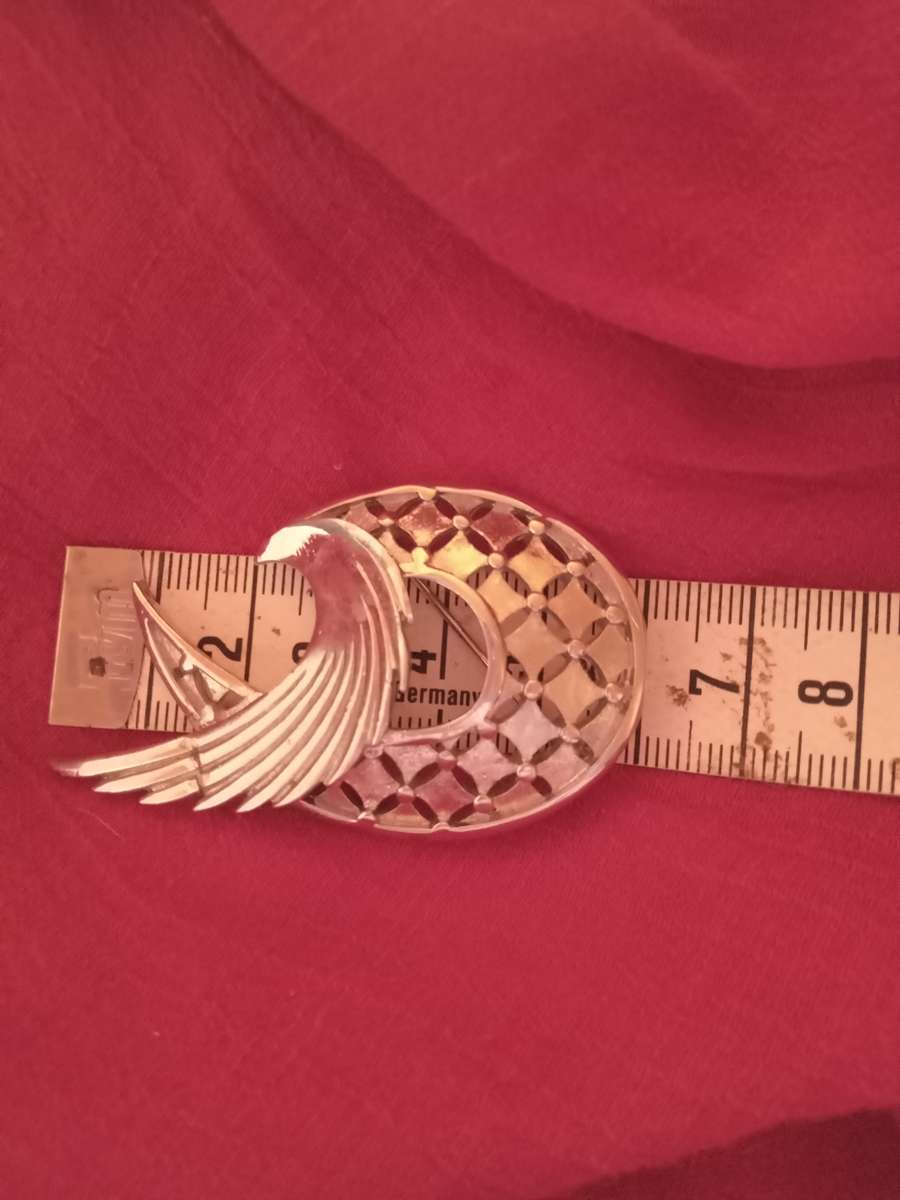 Vintage Pewter Broooch