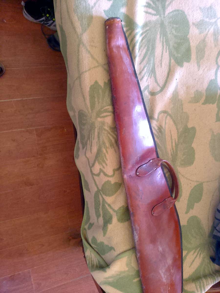 GENUINE LEATHER LONG RIFLE BAG