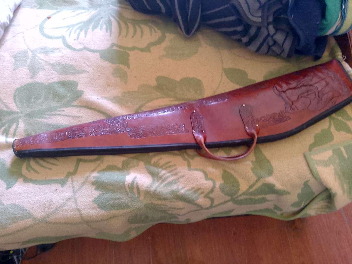 GENUINE LEATHER LONG RIFLE BAG