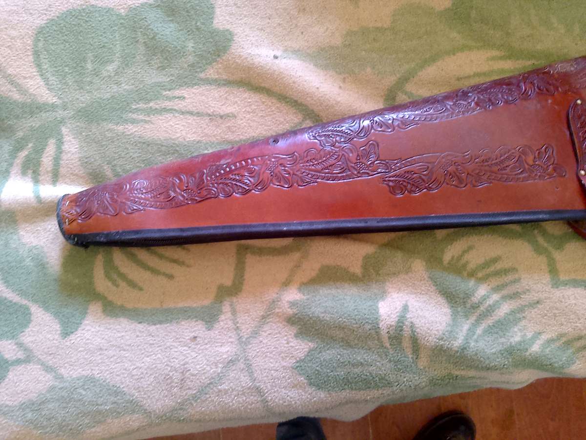 GENUINE LEATHER LONG RIFLE BAG