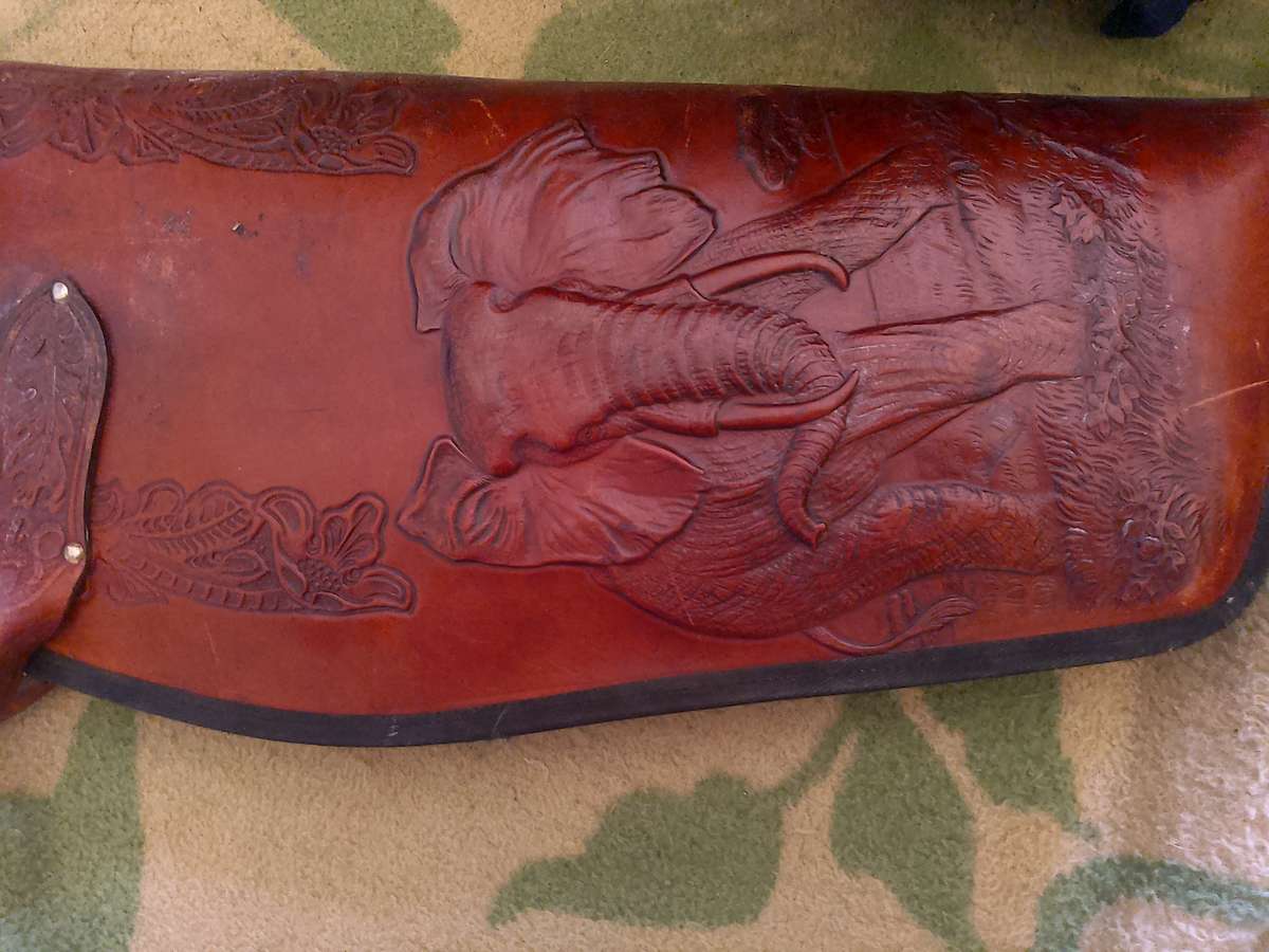 GENUINE LEATHER LONG RIFLE BAG