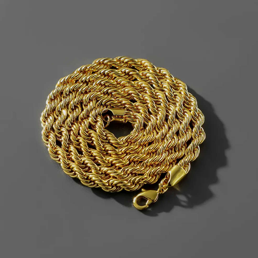 18 K Gold    Mens Chain Necklace Video