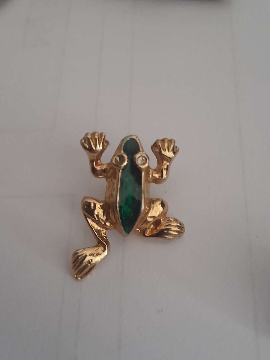 8 Gold Plated 1 Silver Brooches