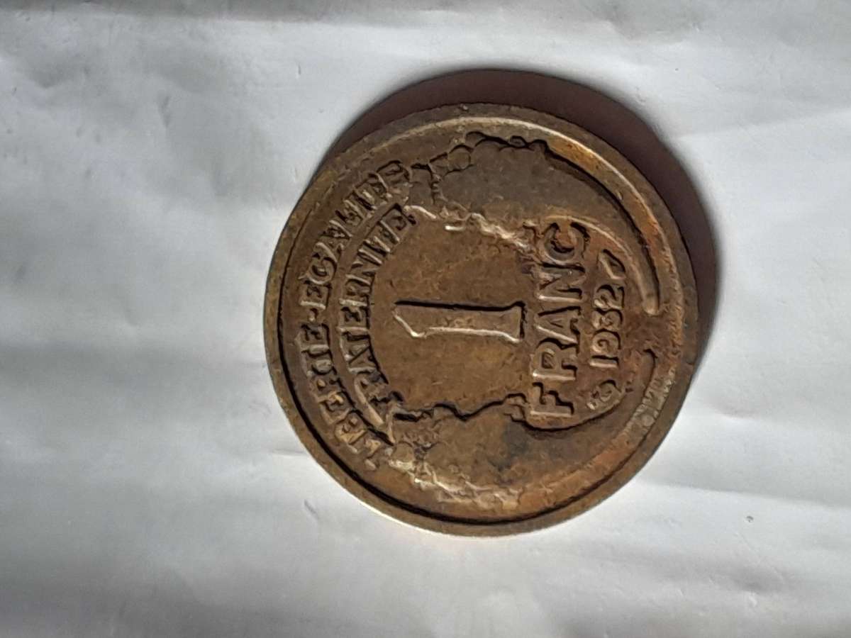 1932 France 1 Franc coin