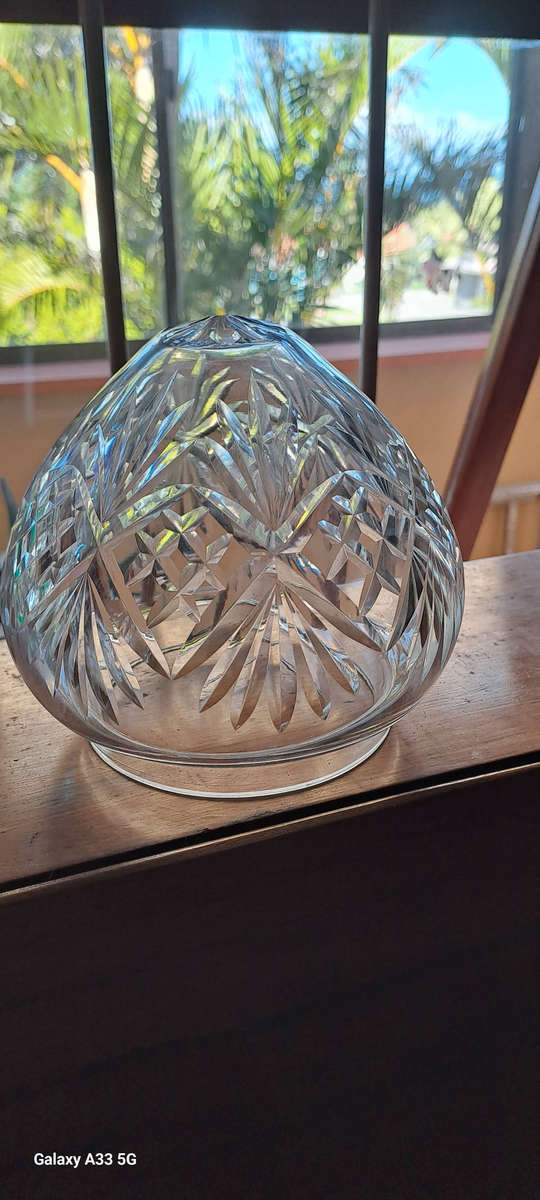 Beautiful Crystal lamp shade domed