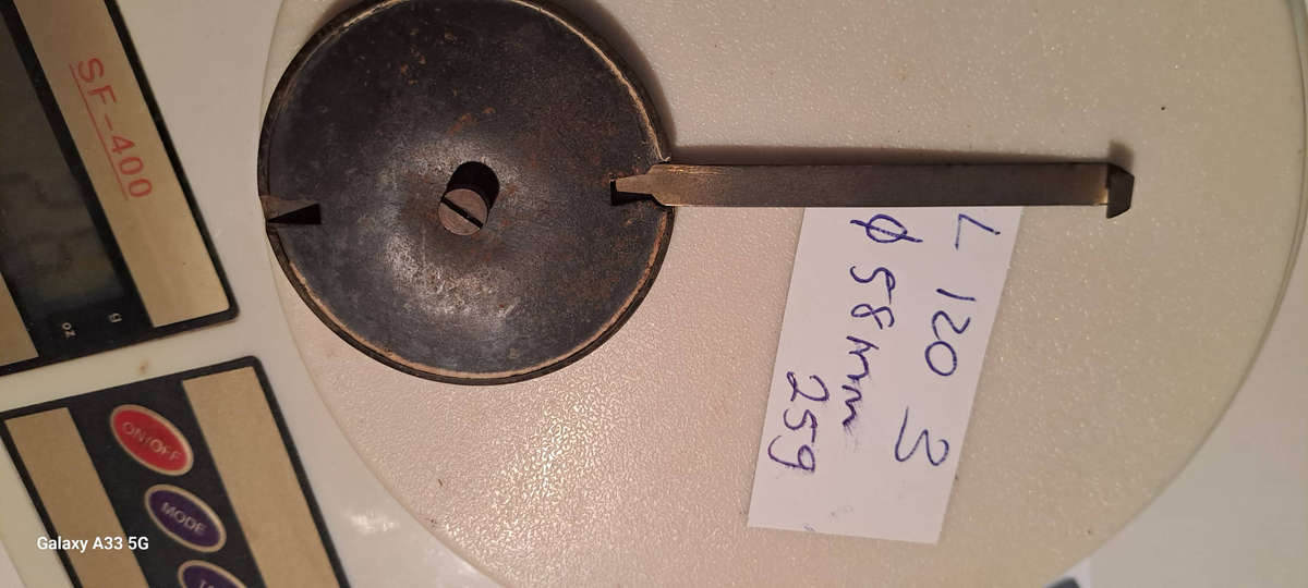 Vintage clock pendulum brass hollow
