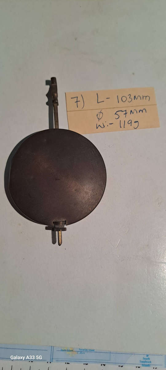 Vintage clock pendulum brass
