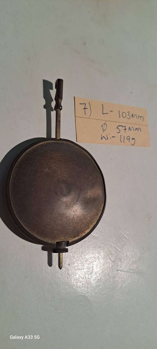 Vintage clock pendulum brass