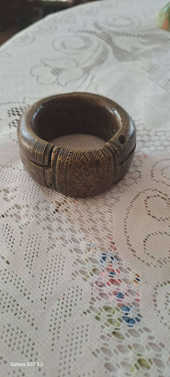 19th century Lobi/Dogon manilla tribal bracelet bronze