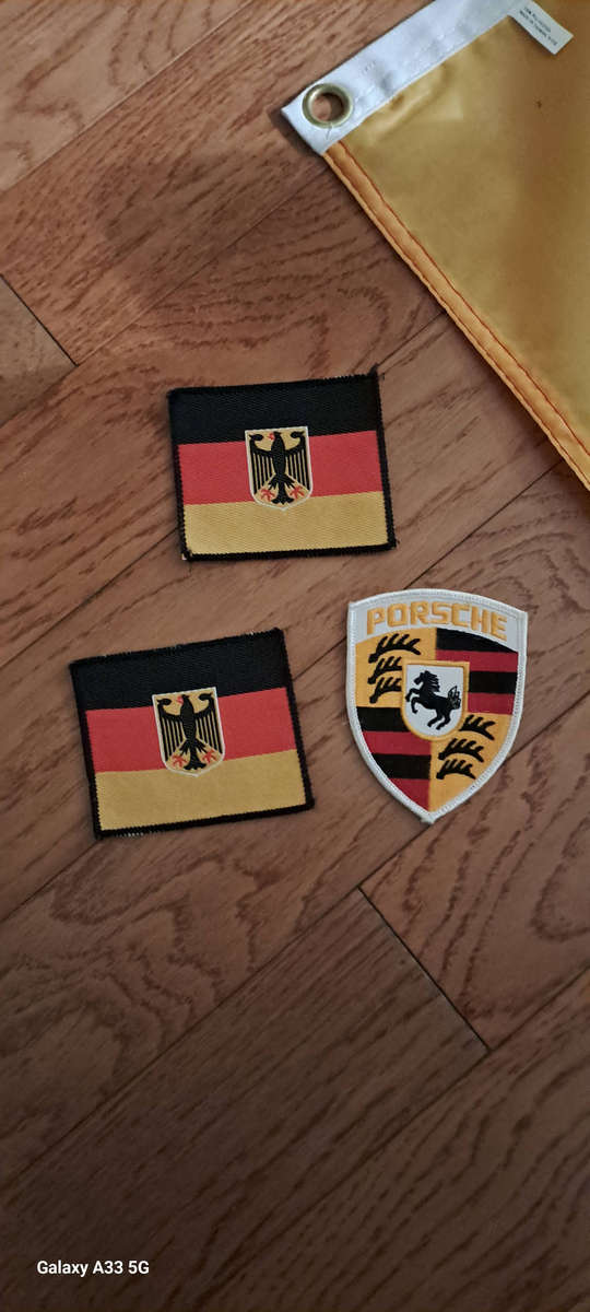 German Flag with 3 extra badges