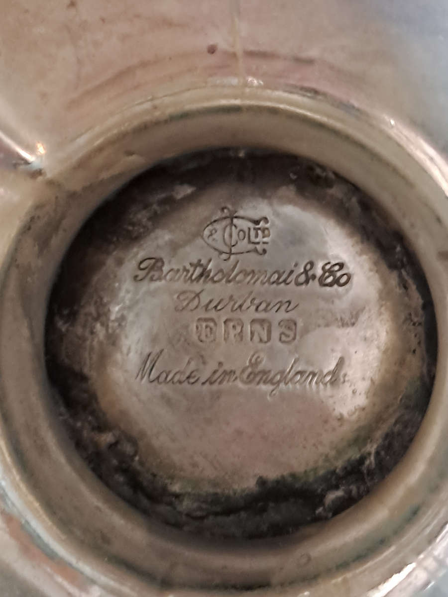 Large 3 handled footed England EPNS bowl