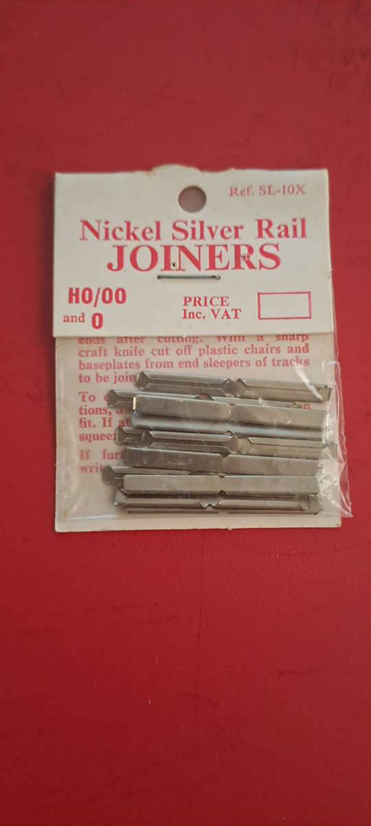 Nickle silver HO/OO Rail Joiners sealed pack of 24