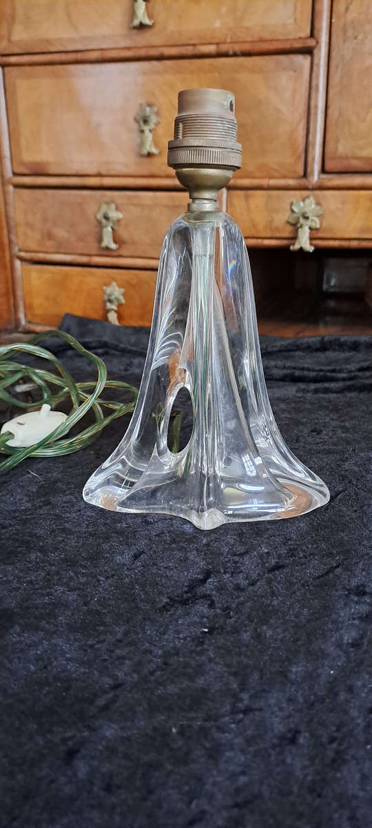 Daum France crystal table lamp Art Nouveau