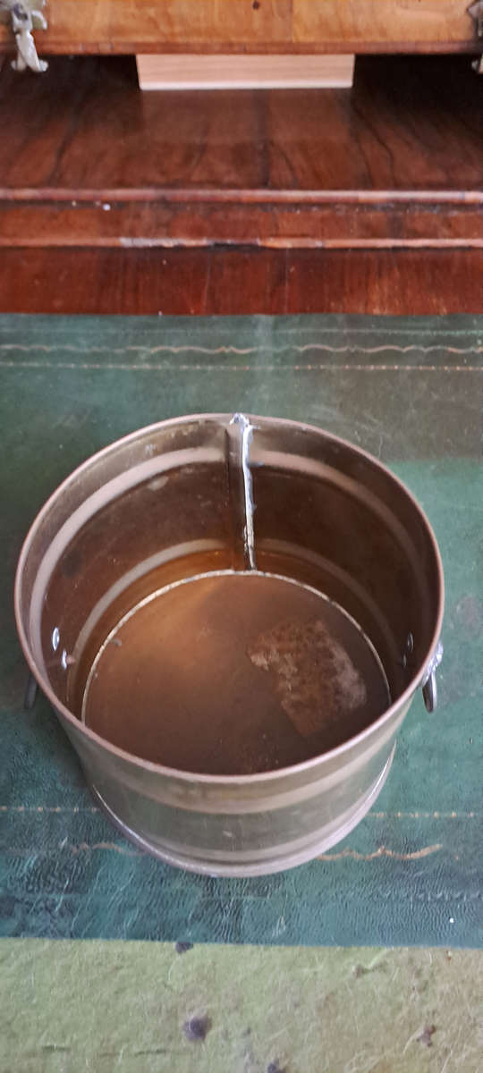 Solid Brass Hand made in Cape Town with lions head handles planter