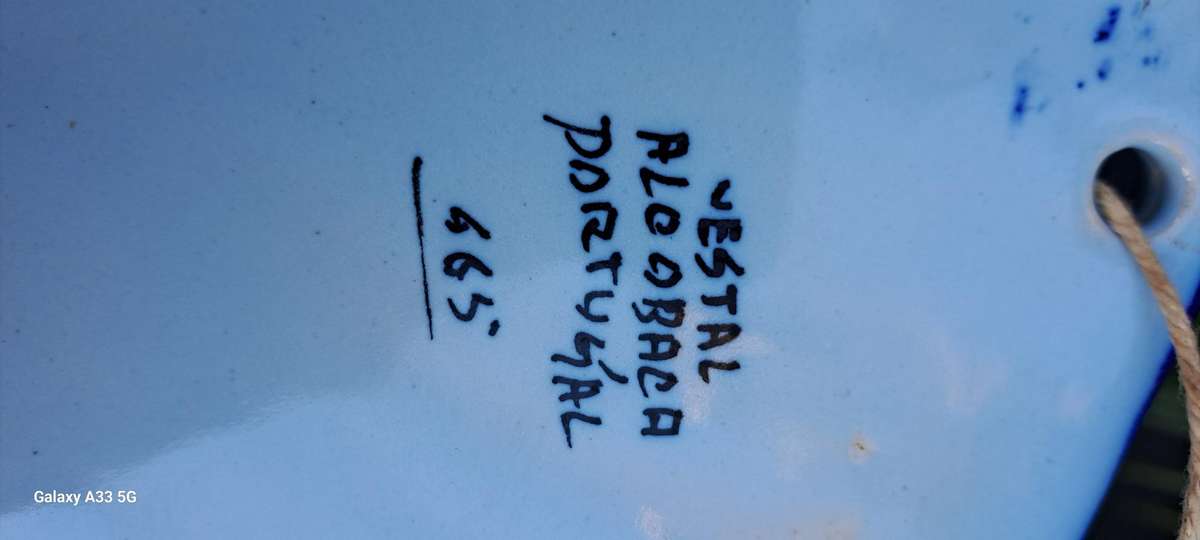 stunning Portuguese decorative wall flower holder Vestal Alcubaca