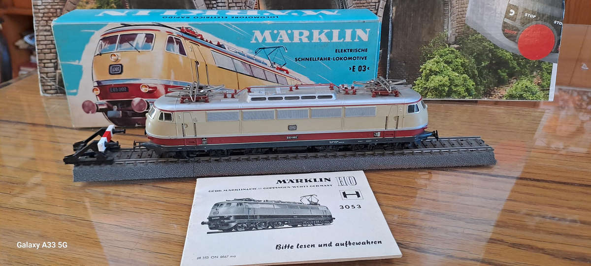 Märklin 3053 H0 Electric Locomotive 103 002-2 DB Epoch IV Original Packaging