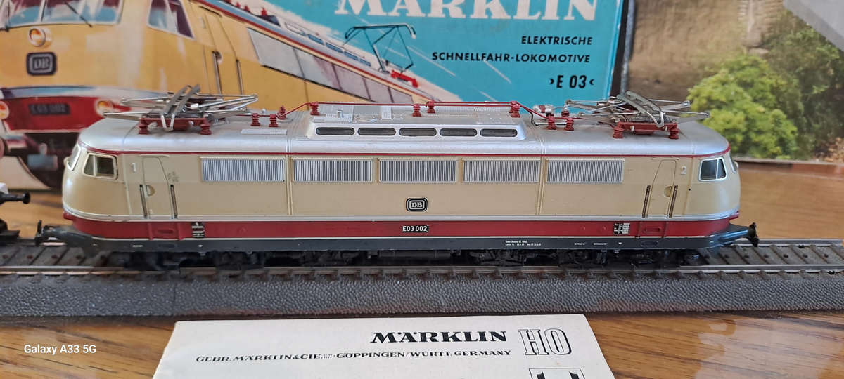 Märklin 3053 H0 Electric Locomotive 103 002-2 DB Epoch IV Original Packaging