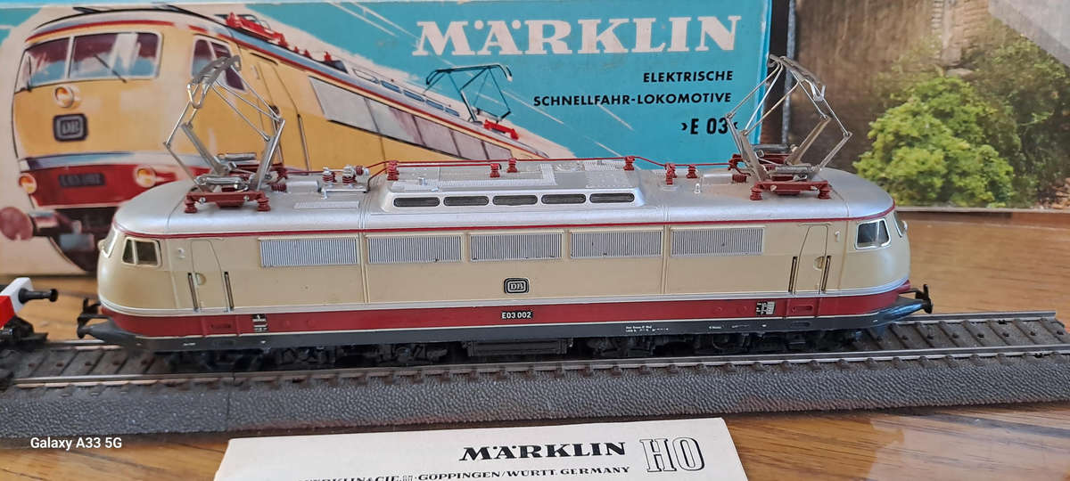 Märklin 3053 H0 Electric Locomotive 103 002-2 DB Epoch IV Original Packaging