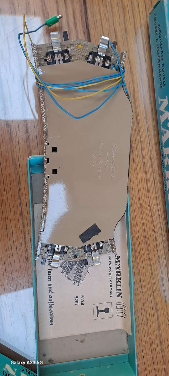 Marklin HO 5207 double slip points boxed with instructions like new