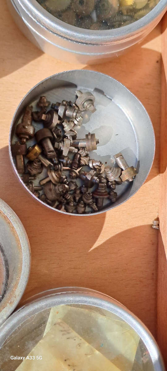 Draw full of vintage watch spares various see pictures