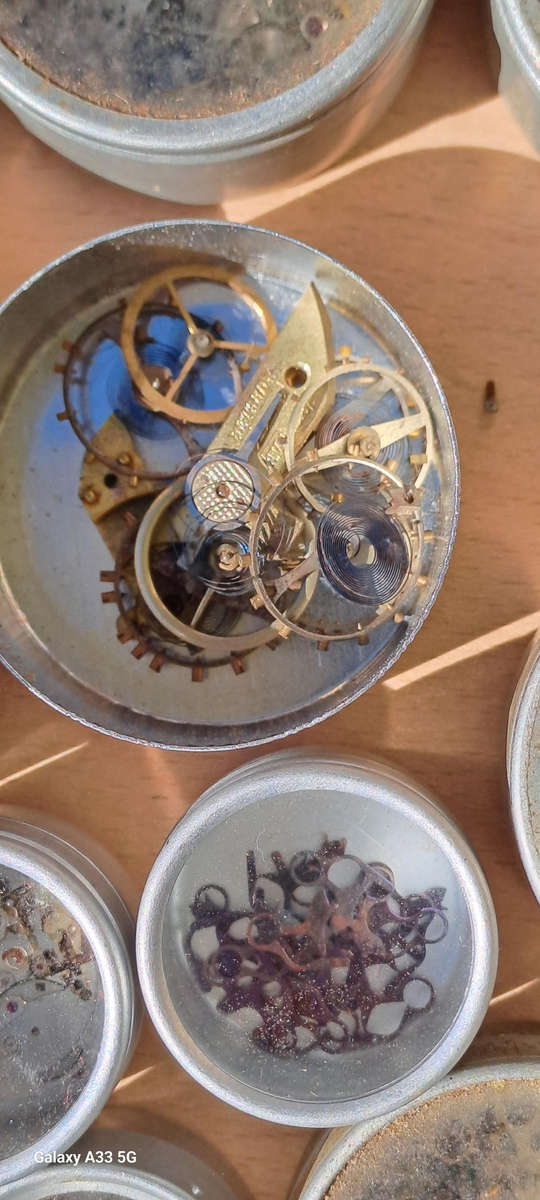 Draw full of vintage watch spares various see pictures