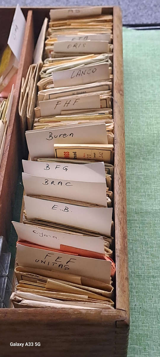 Huge selection of various vintage watch main springs