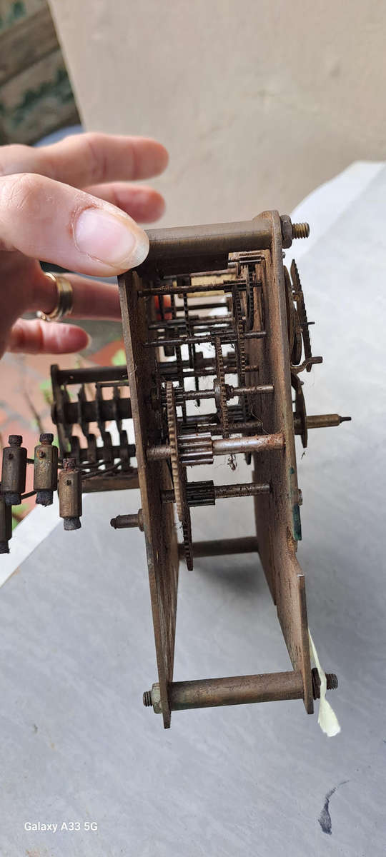 British made clock movement 4 gong