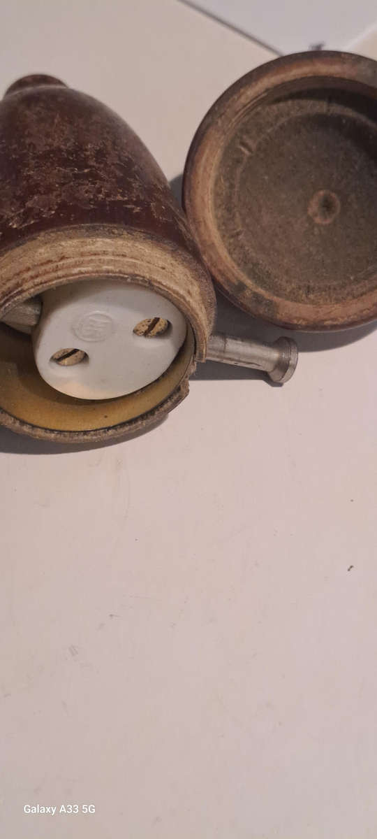 Vintage wood light switch