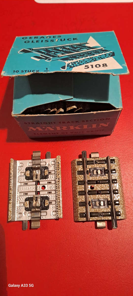 marklin HO 5108 M tracks boxed like new 10pce
