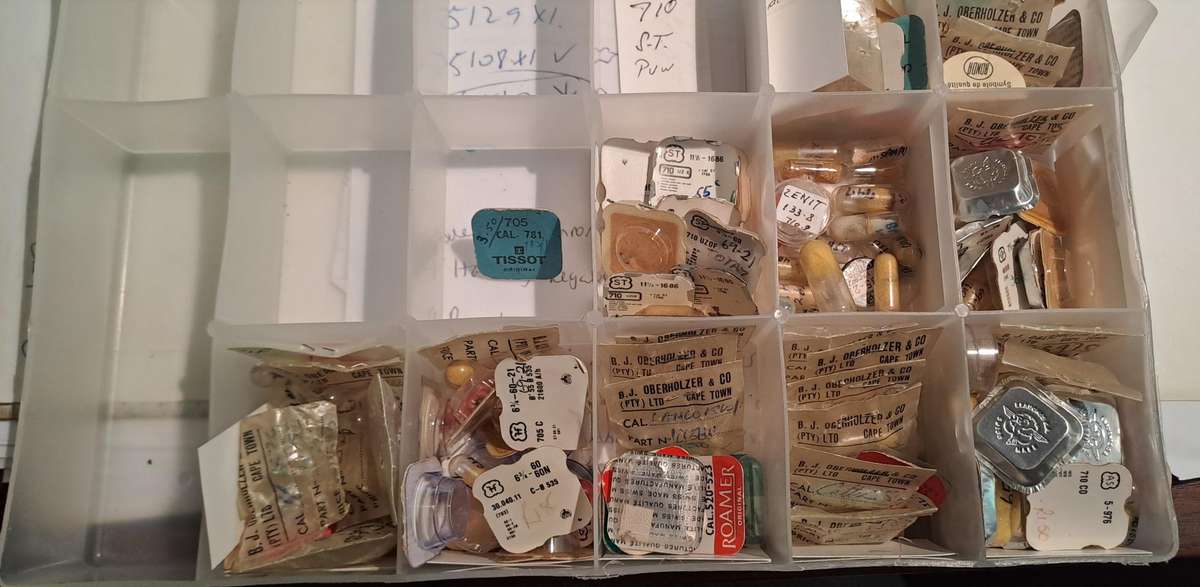 Vintage watch parts lot Oris, Lanco, Tissot, Citizen, Certina etc.