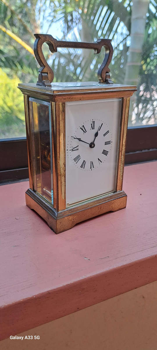 French brass carriage clock 100% working