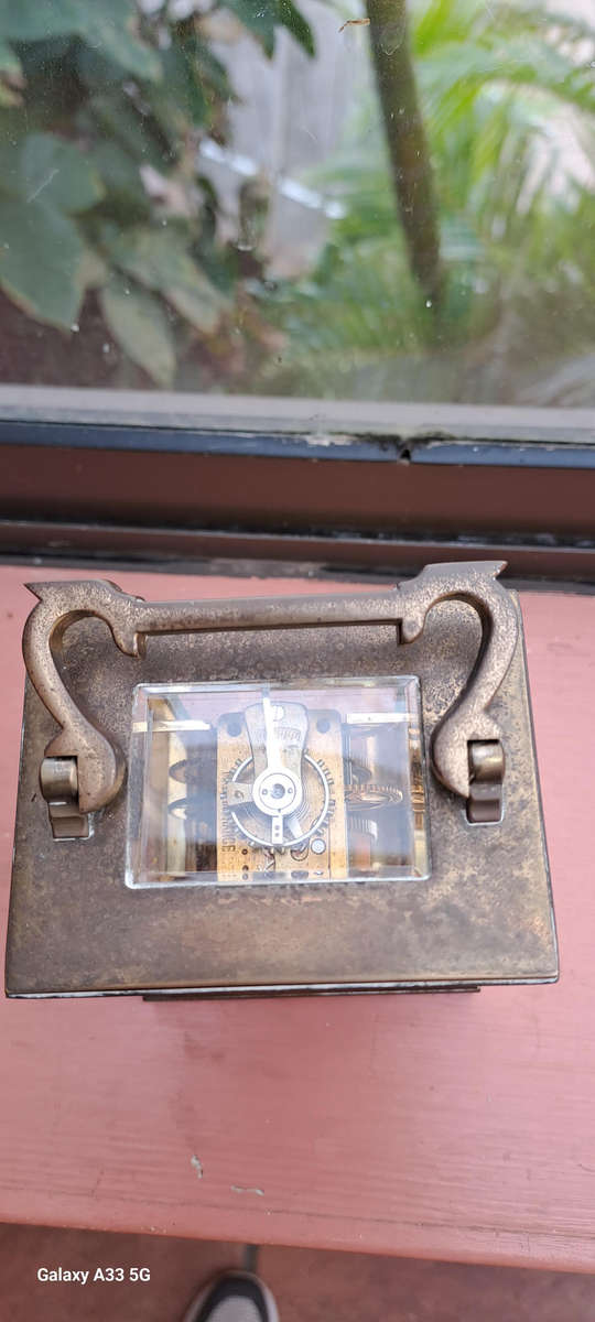 French brass carriage clock 100% working