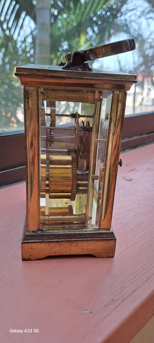 French brass carriage clock 100% working