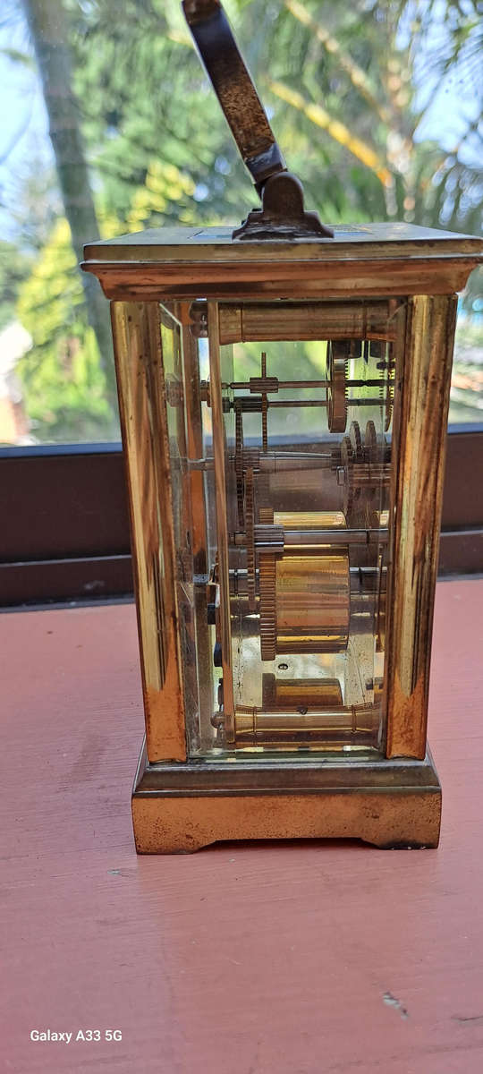 French brass carriage clock 100% working