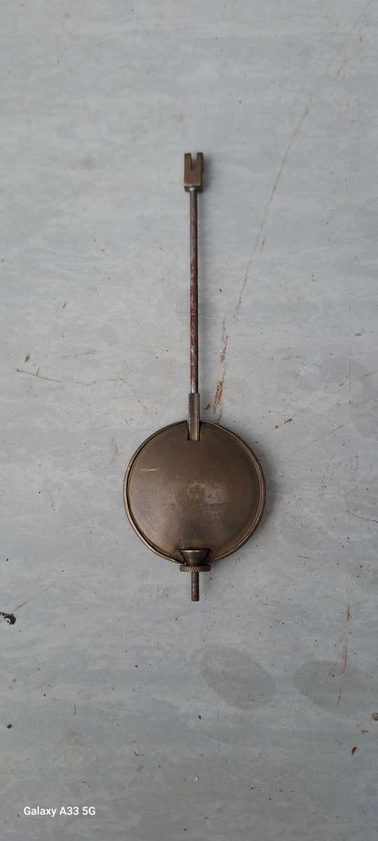 Vintage clock pendulum brass
