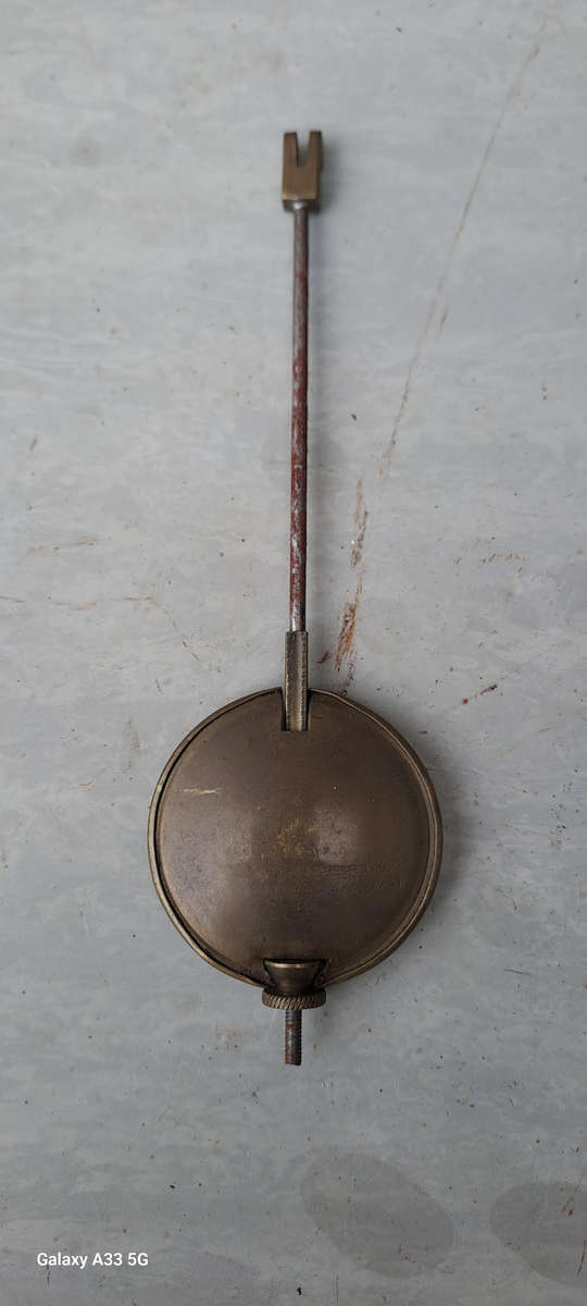 Vintage clock pendulum brass