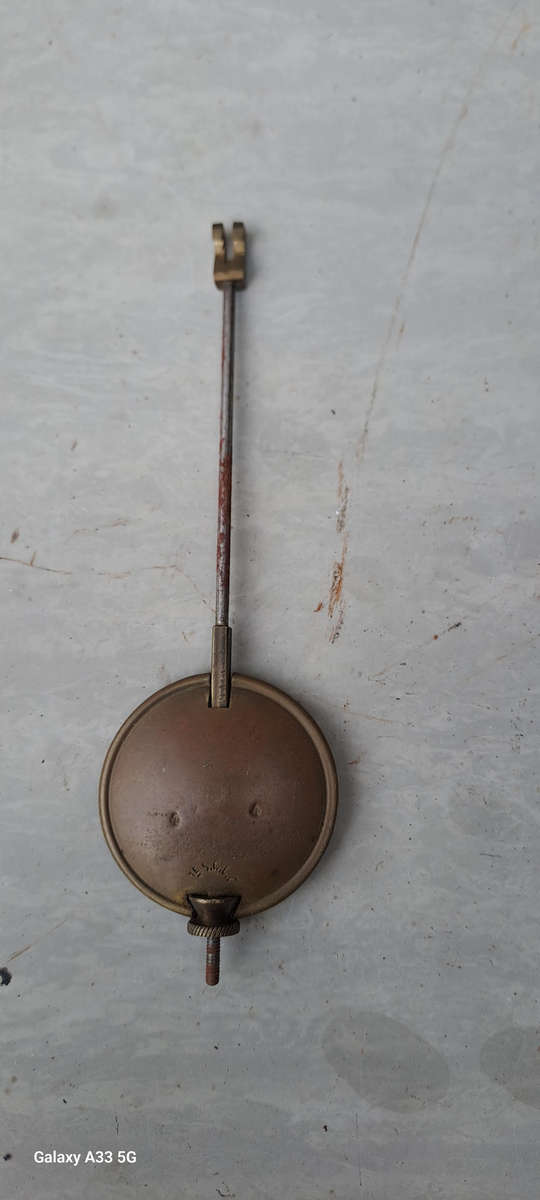 Vintage clock pendulum brass