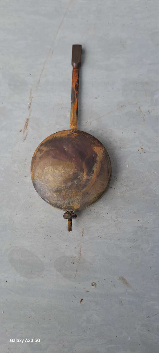 Vintage clock pendulum brass