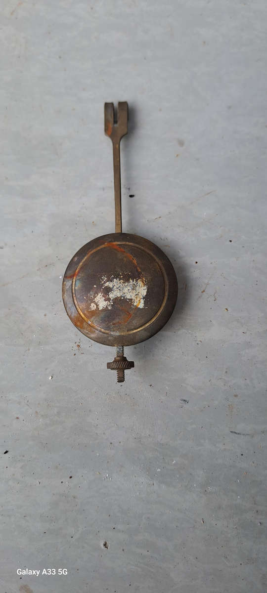 Vintage clock pendulum brass