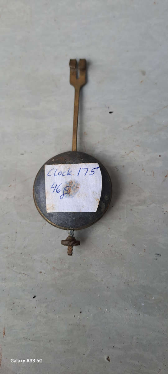 Vintage clock pendulum brass