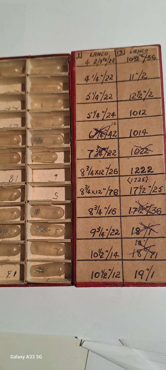 3 box lot double balances, pivots, Lanco and Rotary Balance staffs