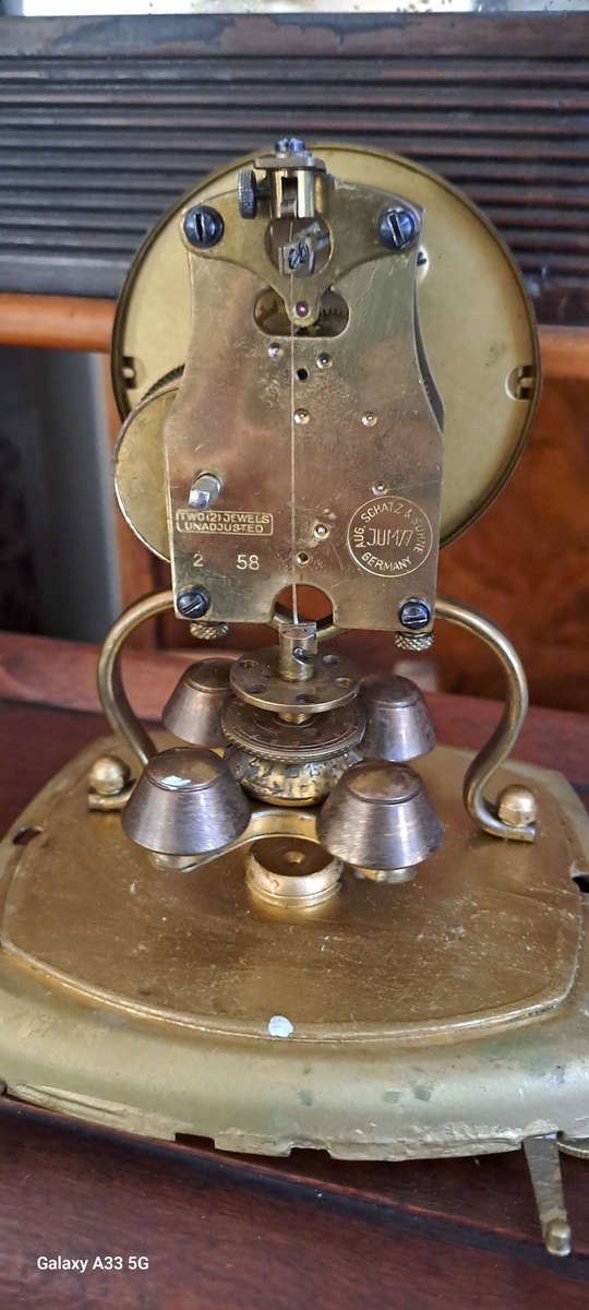 Small Schatz mantle clock ( Anniversary clock) working