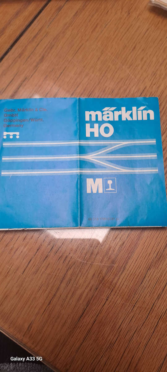 original Marklin HO instruction booklet Directions for turnouts